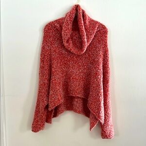 Cozy Red Cowl Neck Sweater
